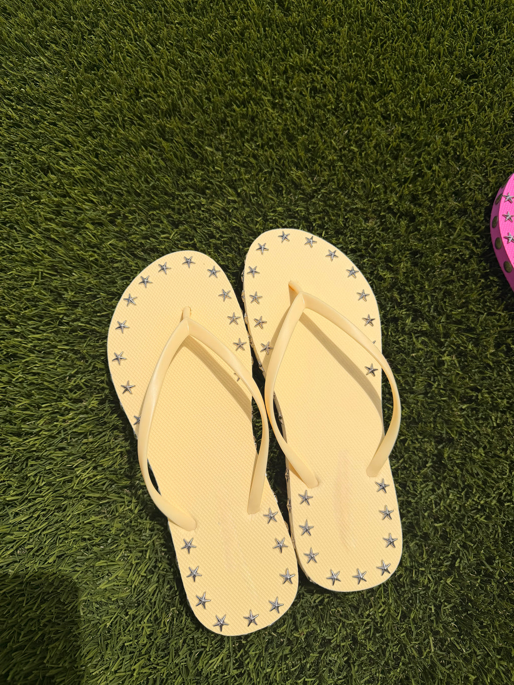 Studded Flip Flops