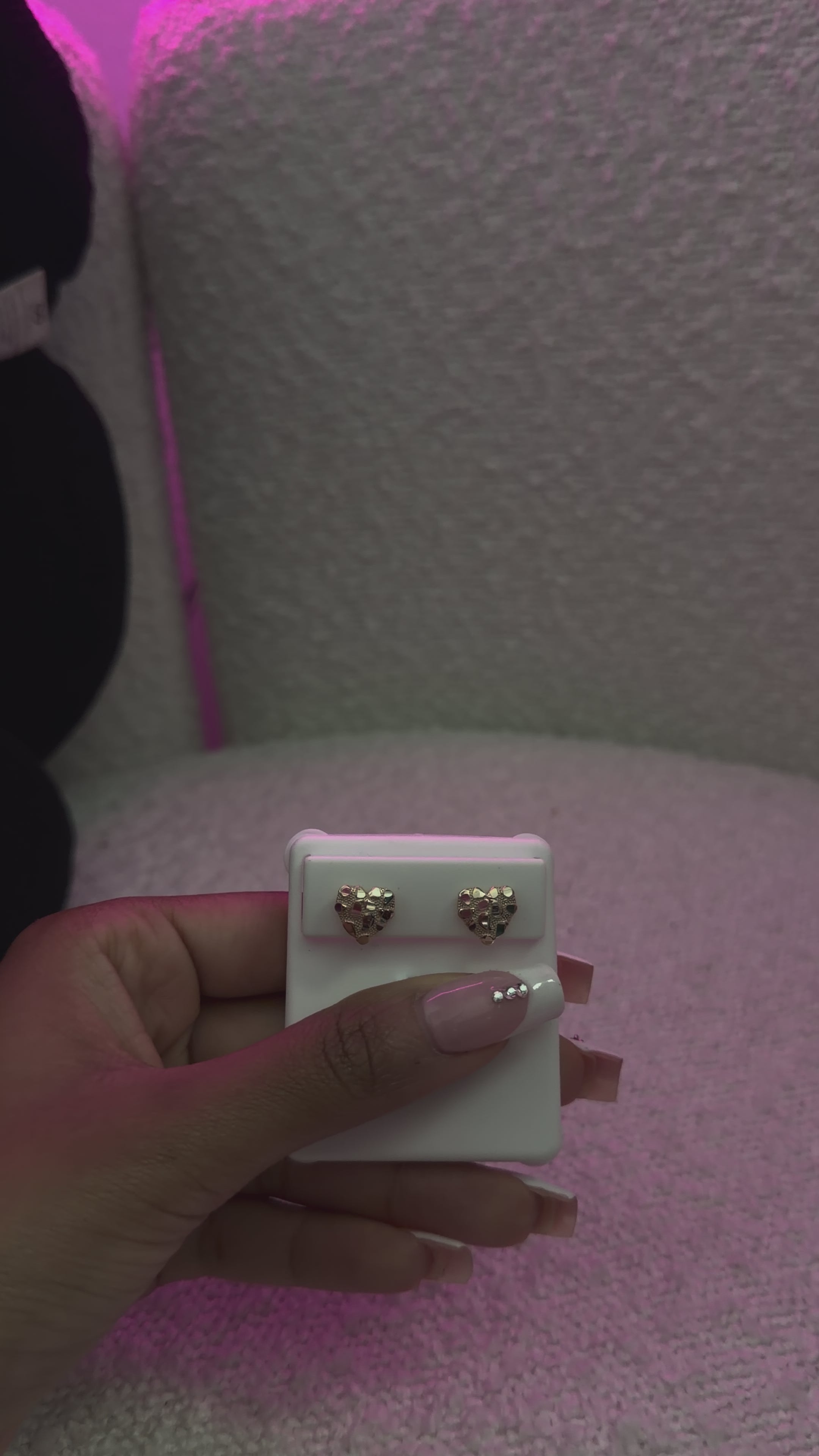 Nugget Heart Earrings